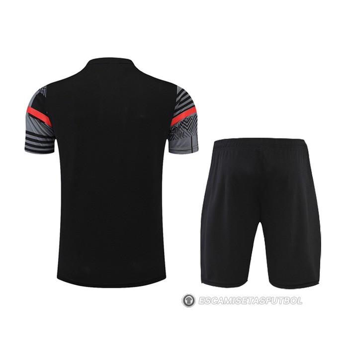 Chandal del AC Milan Manga Corta 22-23 Gris - Pantalon Corto